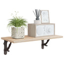 vidaXL Fali polckonzolok 12 db Antik Barna 14 x 14 x 4 cm Acél