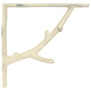 vidaXL Fali polckonzolok 12 db Antik fehér 21.5 x 21.5 x 3.5 cm Acél
