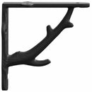 vidaXL Fali polckonzolok 12 db Fekete 21,5 x 21,5 x 3,5 cm Acél