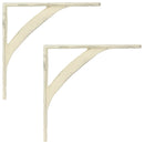 vidaXL Fal polc tartók 2 db Antik fehér 10 x 10 x 3 cm Acél
