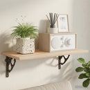 vidaXL Fali polctartók 2 db Antik Barna 10 x 10 x 3 cm Acél