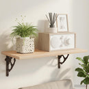 vidaXL Fali polctartók 12 db Antik Barna 10 x 10 x 3 cm Acél