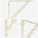 vidaXL Fal polc tartók 12 db Antik fehér 10.5 x 10.5 x 3 cm Acél