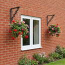 vidaXL Fal polc tartók 12 db Antik Barna 10.5 x 10.5 x 3 cm Acél