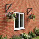 vidaXL Fal polc tartók 2 db Antik Barna 14,5 x 14,5 x 3 cm Acél