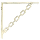 vidaXL Fal polc tartók 12 db Antik fehér 21 x 21 x 3.5 cm Acél