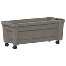 vidaXL Calypso cserép kerekekkel Szürke 79 x 35 x 33 cm PP