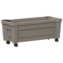 vidaXL Calypso cserép kerekekkel Szürke 79 x 35 x 33 cm PP