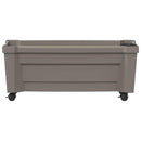vidaXL Calypso cserép kerekekkel Szürke 79 x 35 x 33 cm PP