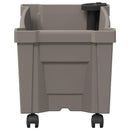 vidaXL Calypso cserép kerekekkel Szürke 79 x 35 x 33 cm PP