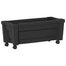 vidaXL Calypso cserép kerekekkel Antracitszürke 79 x 35 x 33 cm PP