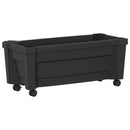 vidaXL Calypso cserép kerekekkel Antracitszürke 79 x 35 x 33 cm PP