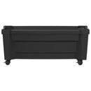 vidaXL Calypso cserép kerekekkel Antracitszürke 79 x 35 x 33 cm PP