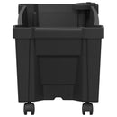 vidaXL Calypso cserép kerekekkel Antracitszürke 79 x 35 x 33 cm PP