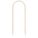vidaXL Rózsás Ív Tüskékkel Fehér 97 x 43 x 218 cm PP
