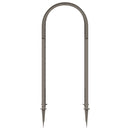 vidaXL Rózsás Ív Tüskékkel Szürke 97 x 43 x 218 cm PP