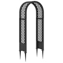 vidaXL Rózsás Ív Tüskékkel Antracitszürke 97 x 43 x 218 cm PP
