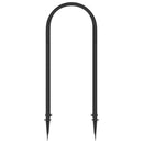 vidaXL Rózsás Ív Tüskékkel Antracitszürke 97 x 43 x 218 cm PP