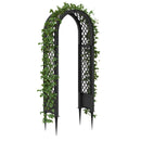 vidaXL Rózsás Ív Tüskékkel Antracitszürke 97 x 43 x 218 cm PP