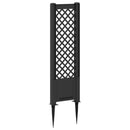 vidaXL Trellis tüskével Antracitszürke 43 x 6 x 165 cm PP