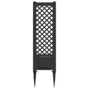 vidaXL Trellis tüskével Antracitszürke 43 x 6 x 165 cm PP