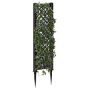 vidaXL Trellis tüskével Antracitszürke 43 x 6 x 165 cm PP