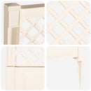vidaXL Trellis tüskével Fehér 99 x 6 x 165 cm PP