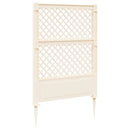 vidaXL Trellis tüskével Fehér 99 x 6 x 165 cm PP