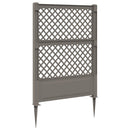 vidaXL Trellis tüskével Szürke 99 x 6 x 165 cm PP