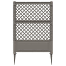 vidaXL Trellis tüskével Szürke 99 x 6 x 165 cm PP