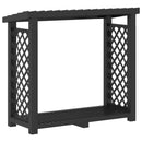 vidaXL Tűzifaállvány 114 x 46 x 101 cm PP Antracitszürke