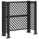 vidaXL Kukás Rács Antracitszürke 123 x 47 x 114 cm PP