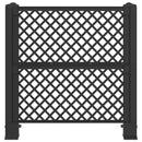 vidaXL Kukás Rács Antracitszürke 123 x 47 x 114 cm PP