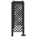 vidaXL Kukás Rács Antracitszürke 123 x 47 x 114 cm PP