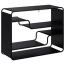 vidaXL Tálalószekrény Fekete Tölgy 98 x 37,5 x 75,5 cm Szerelt Fa