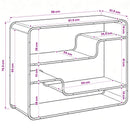 vidaXL Tálalószekrény Antik Fa 98 x 37,5 x 75,5 cm Szerelt Fa