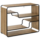 vidaXL Tálalószekrény Kézműves Tölgy 98 x 37,5 x 75,5 cm Szerelt Fa
