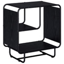 vidaXL Tálalószekrény Fekete Tölgy 60 x 37.5 x 64.5 cm Szerelt Fa