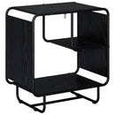 vidaXL Tálalószekrény Fekete Tölgy 60 x 37.5 x 64.5 cm Szerelt Fa