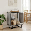 vidaXL Tálalószekrény Szürke Sonoma 60 x 37.5 x 64.5 cm Szerelt Fa