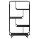 vidaXL Magas komód Fekete Tölgy 80 x 37,5 x 144 cm Szerelt Fa