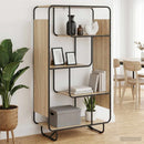 vidaXL Magas komód Sonoma Tölgy 80 x 37,5 x 144 cm Szerelt Fa
