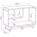 vidaXL Tálalószekrény Szürke Sonoma 93.5 x 37.5 x 64.5 cm Szerelt Fa