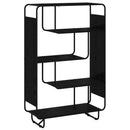 vidaXL Magas komód Fekete Tölgy 93.5 x 37.5 x 144 cm Szerelt Fa