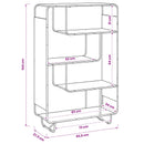 vidaXL Magas komód Antik Fa 93.5 x 37.5 x 144 cm Szerelt Fa