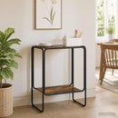 vidaXL Tálalószekrény Füstös Tölgy 60 x 38 x 75 cm Szerelt fa