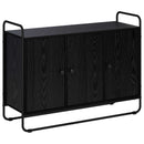 vidaXL Tálalószekrény Fekete Tölgy 102 x 35 x 75 cm Bútorlap