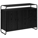 vidaXL Tálalószekrény Fekete Tölgy 102 x 35 x 75 cm Szerelt Fa
