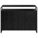 vidaXL Tálalószekrény Fekete Tölgy 102 x 35 x 75 cm Szerelt Fa