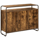 vidaXL Tálalószekrény Füstös Tölgy 102 x 35 x 75 cm Szerelt Fa